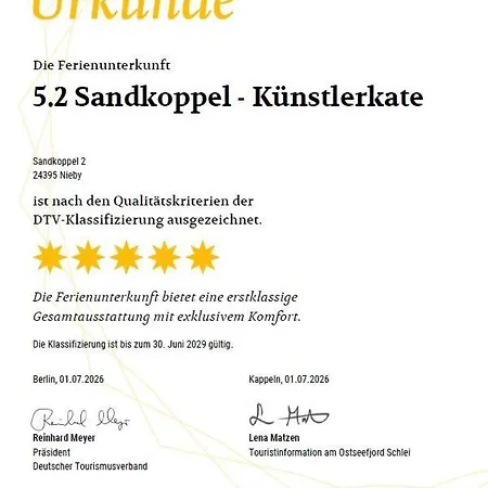Ferienhaus Reetdorf Geltinger Birk Künstlerkate Sandkoppel *